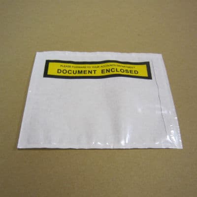 Documents Enclosed Envelope Clear Backed
