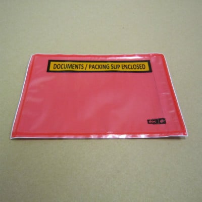 Documents Enclosed Envelope Red Backed